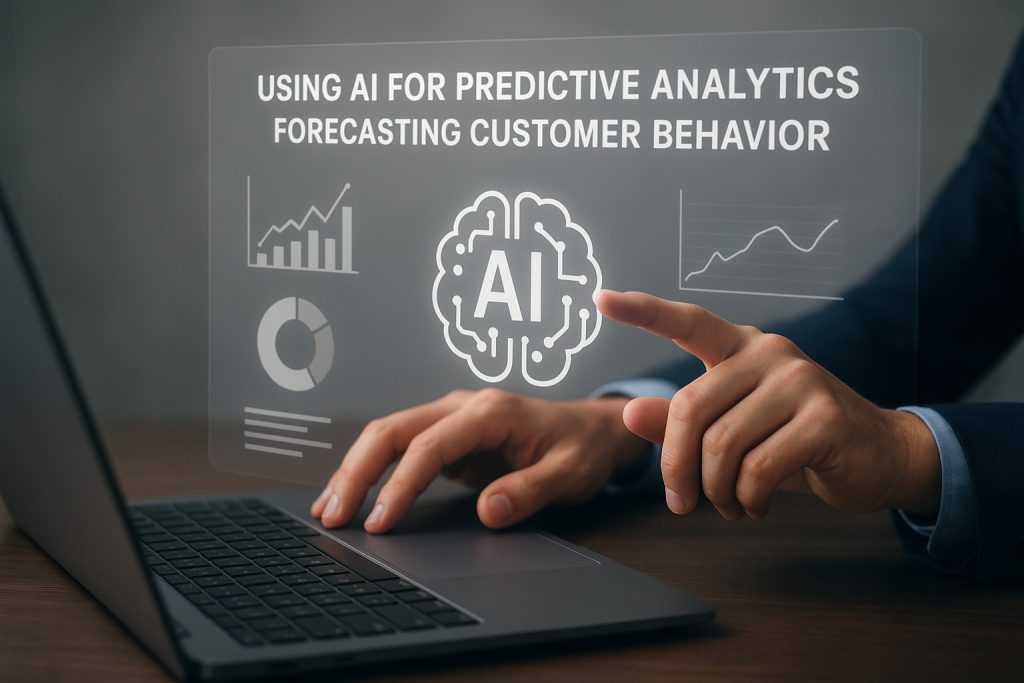 Using AI for Predictive Analytics Forecasting Customer Behaviour 